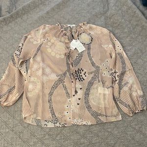 REISS Hailey Paisley Print Blouse